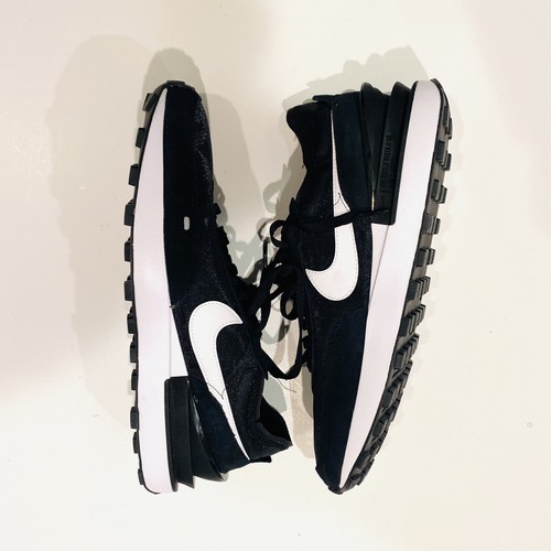Nike Waffle One Womens Shoes Size 11.5 Black White Casual Retro DC2569-001 - Picture 11 of 17