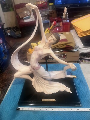   TFC   PORCELAIN BALLET   BALLERINA DANCER FIGURINE 14.5  BY 11.0 