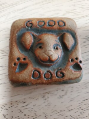 Gretchen Kramp GOOD DOG  2'' Pottery Tile