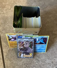 Pokemon Cards: Assorted Bulk Set of 200 Cards + Professors Research Full Art