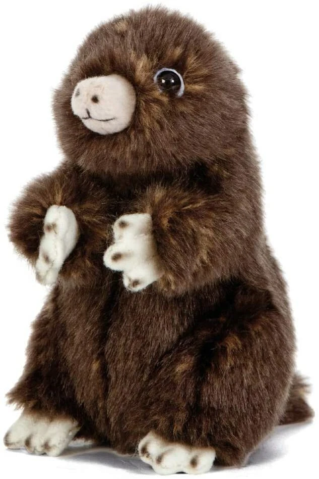 Maulwurf Plüschtier Stofftier Kuscheltier Plüsch H=14 cm Living Nature NEU