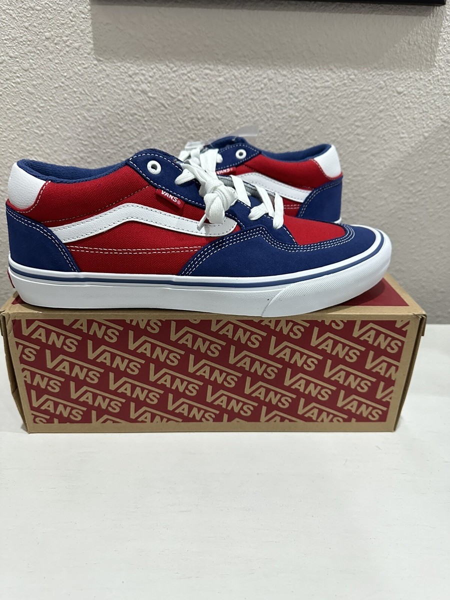 Vans Rowan Pro Stv Navy Red Blue Zorilla Canvas Suede Size
