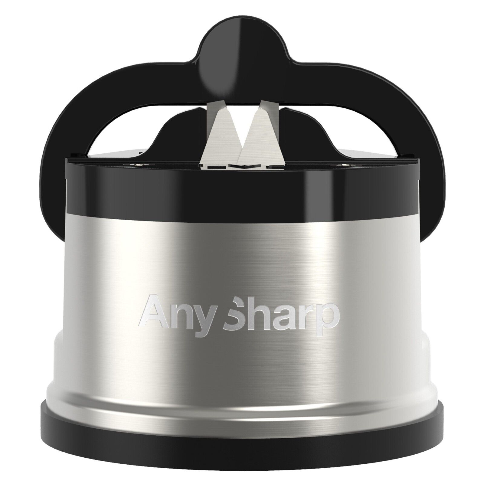 AnySharp Knife Sharpener, Hands-Free Safety, PowerGrip Suction, Safely  Sharpens All Kitchen Knives, Ideal for Hardened Steel & Serrated, World's  Best