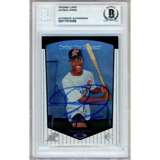 Jacque Jones Signed 1999 SP Top Prospects #76 BAS Slabbed Minnesota Twins Auto