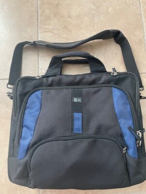 Case Logic Black and Blue Laptop Shoulder Bag Briefcase