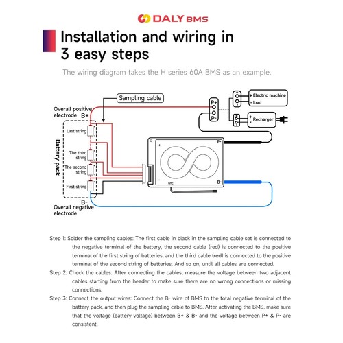 Daly BMS 3S-24S 15A-60A Li-ion LiFePo4 Battery Protection Board with Balance+NTC - Picture 5 of 16