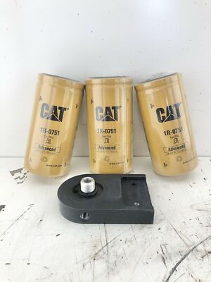 3 Caterpillar Fuel Filters - #1R-0751 - With Anodized Billet Aluminum Filter ...