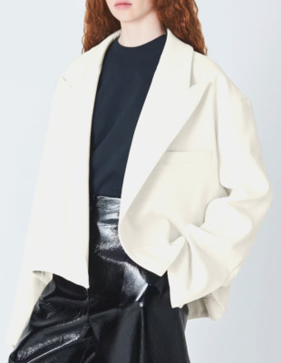 John Lewis x A.W.A.K.E. MODE Oversized Jacket in Ecru UK 8/10/12/14/16