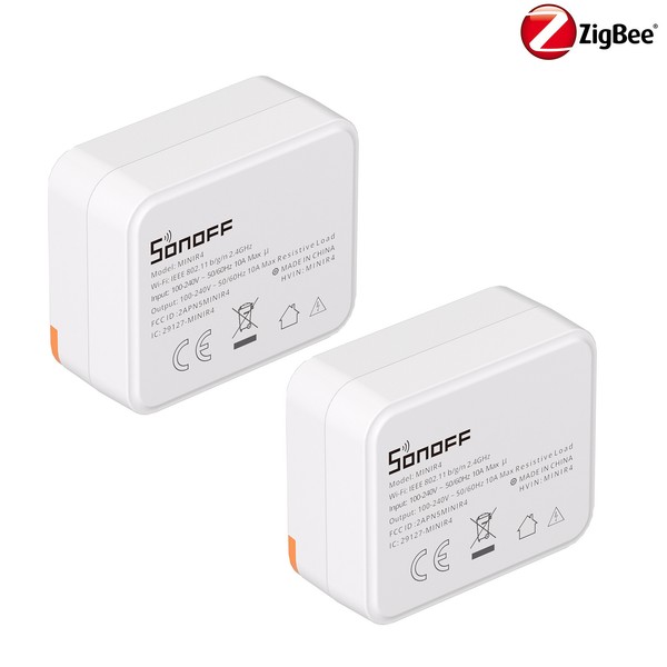 2PCS Sonoff MINIR4 Wifi Smart Licht Schalter 2 Wege Relaismodul App Steuerung-image