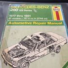 Haynes Mercedes-Benz 280 123 Series 1977-1981 Automotive Repair Manual 983