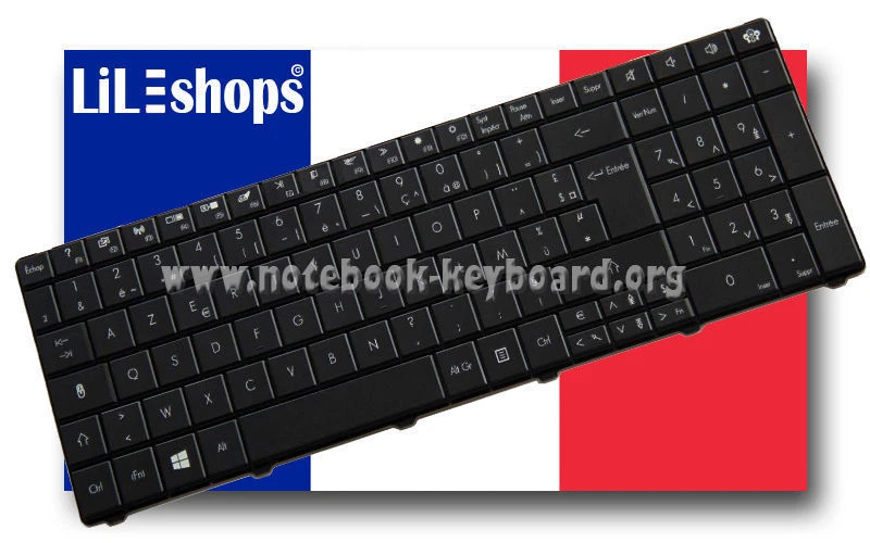 Clavier Français Orig Packard Bell Easynote NK.I1713.03Y NKI171303Y PK130QG2A14