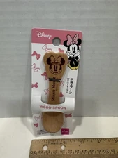 Daiso Disney Minnie Mouse Wooden Spoon, 4.5", New