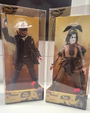 LONE RANGER MOVIE 2013 DISNEY STORE LONE RANGER & TONTO 12" FIGURES NIB!