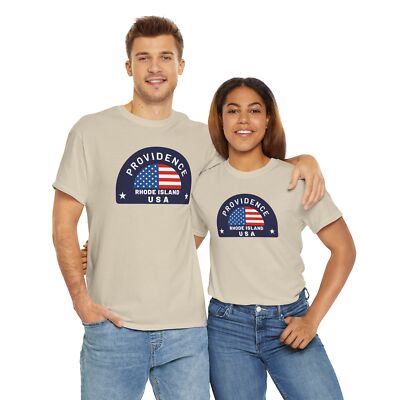 Providence, Rhode Island - Unisex Heavy Cotton Tee