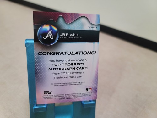 2023 Bowman Platinum #TOP-22 JR Ritchie AUTO /150 - 第 4/6 張圖片