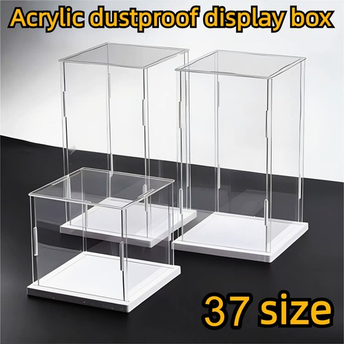 Acrylic Display Case Box Dustproof Assemble Collectibles Figures Model Showcase - Picture 3 of 56