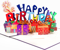 Magic Ants Happy Birthday Karte, Geburtstagskarte, 3D Pop Up Karte, 3D Geburtsta