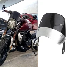 Motorcycle 5-7'' Headlight Fairing Windshield Windscreen For Cafe Racer Bobber