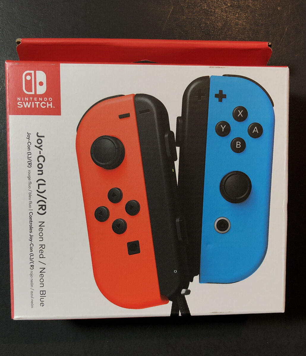 Joy-Con (L/R) Wireless Controllers for Nintendo Switch - Neon Red/Neon Blue