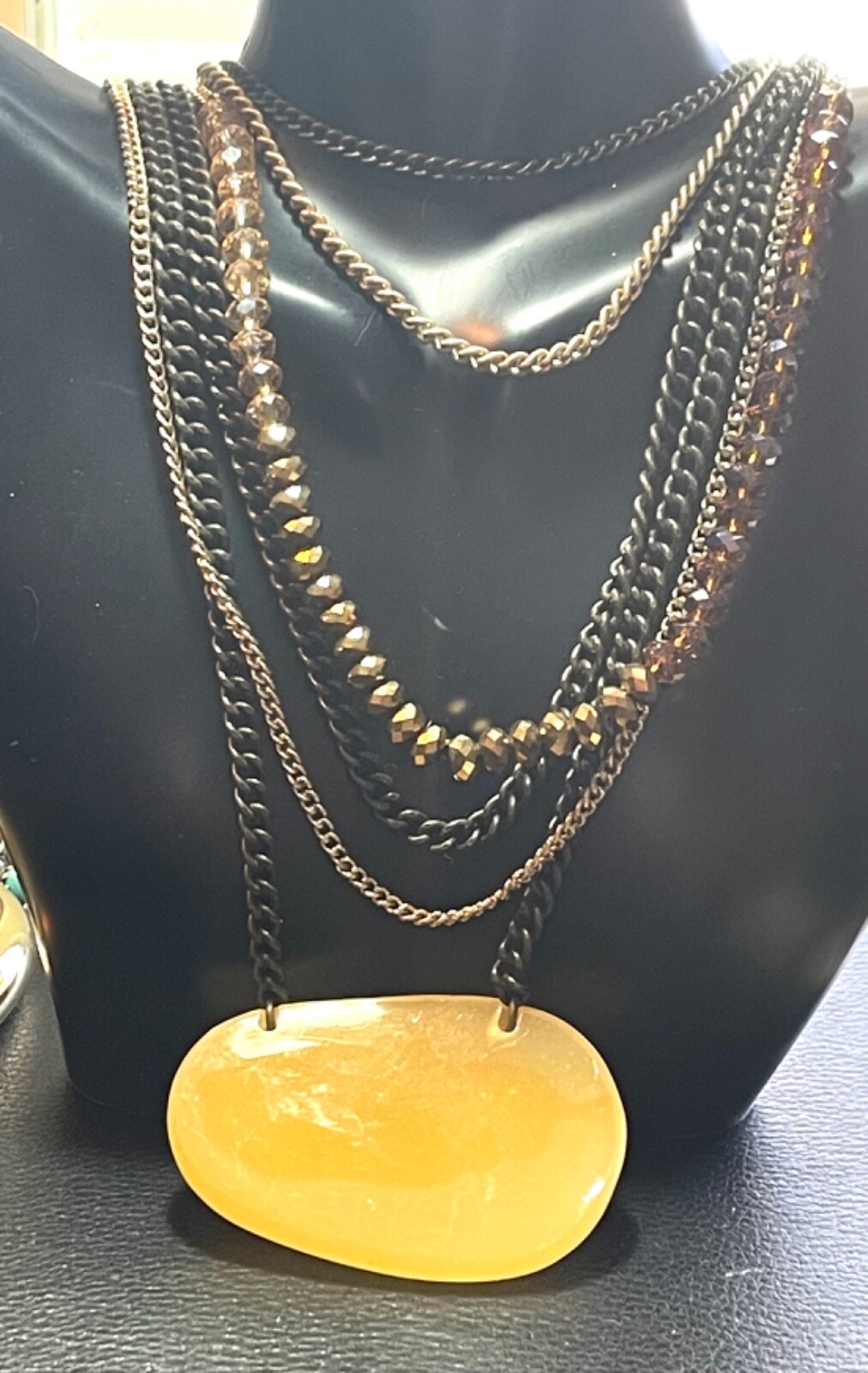 EXTRAORDINARY Multi-Chain Statement Necklace | Re… - image 1