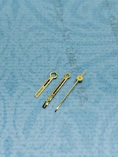 Factory NOS Bulova Accutron 218 & 219 Gold Black Trit Hr/Min & 1.31mm Post Sec