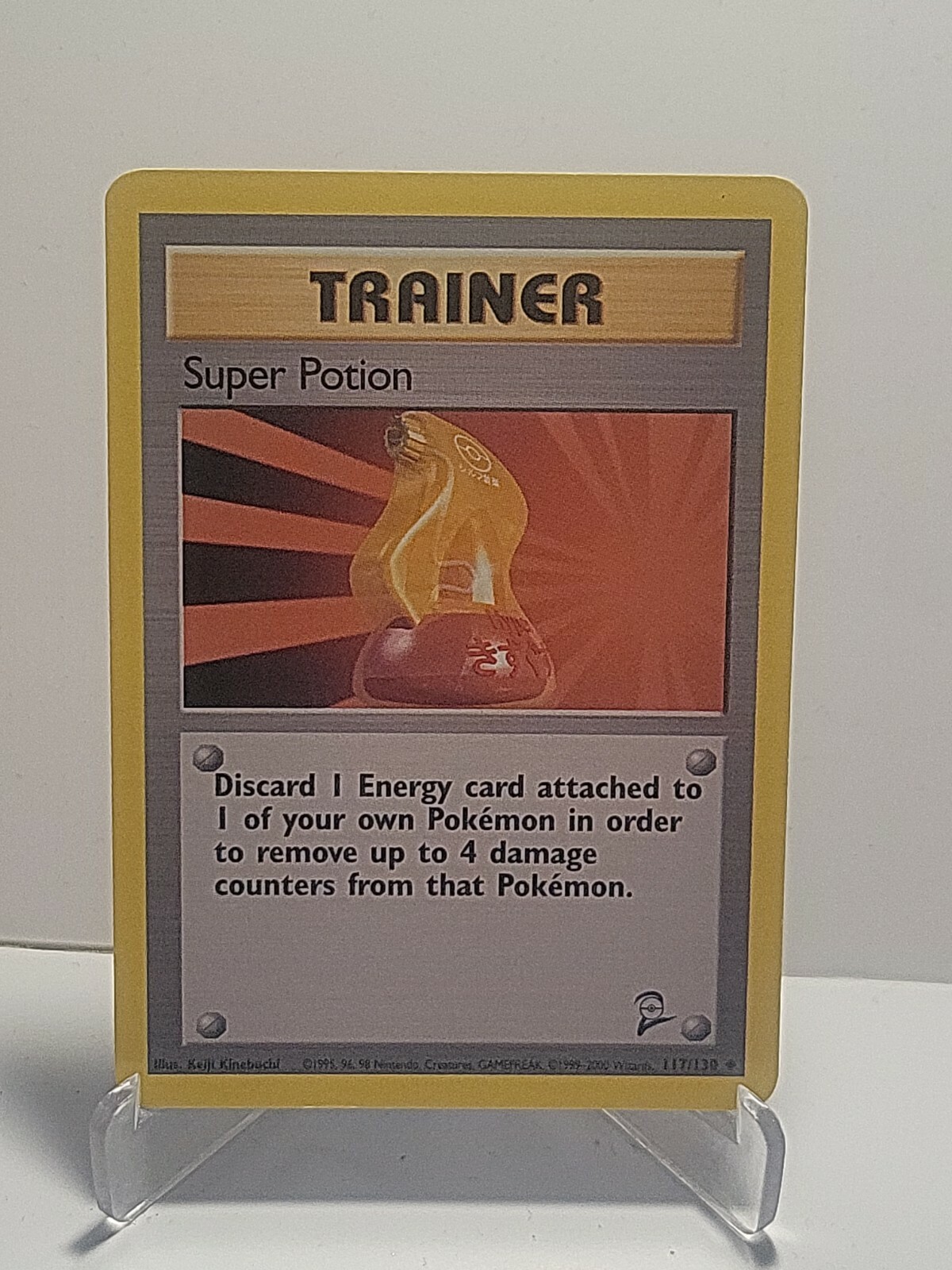 Super Potion 117/130 Pokemon Base Set 2 Trainer Uncommon LP Used See Pictures