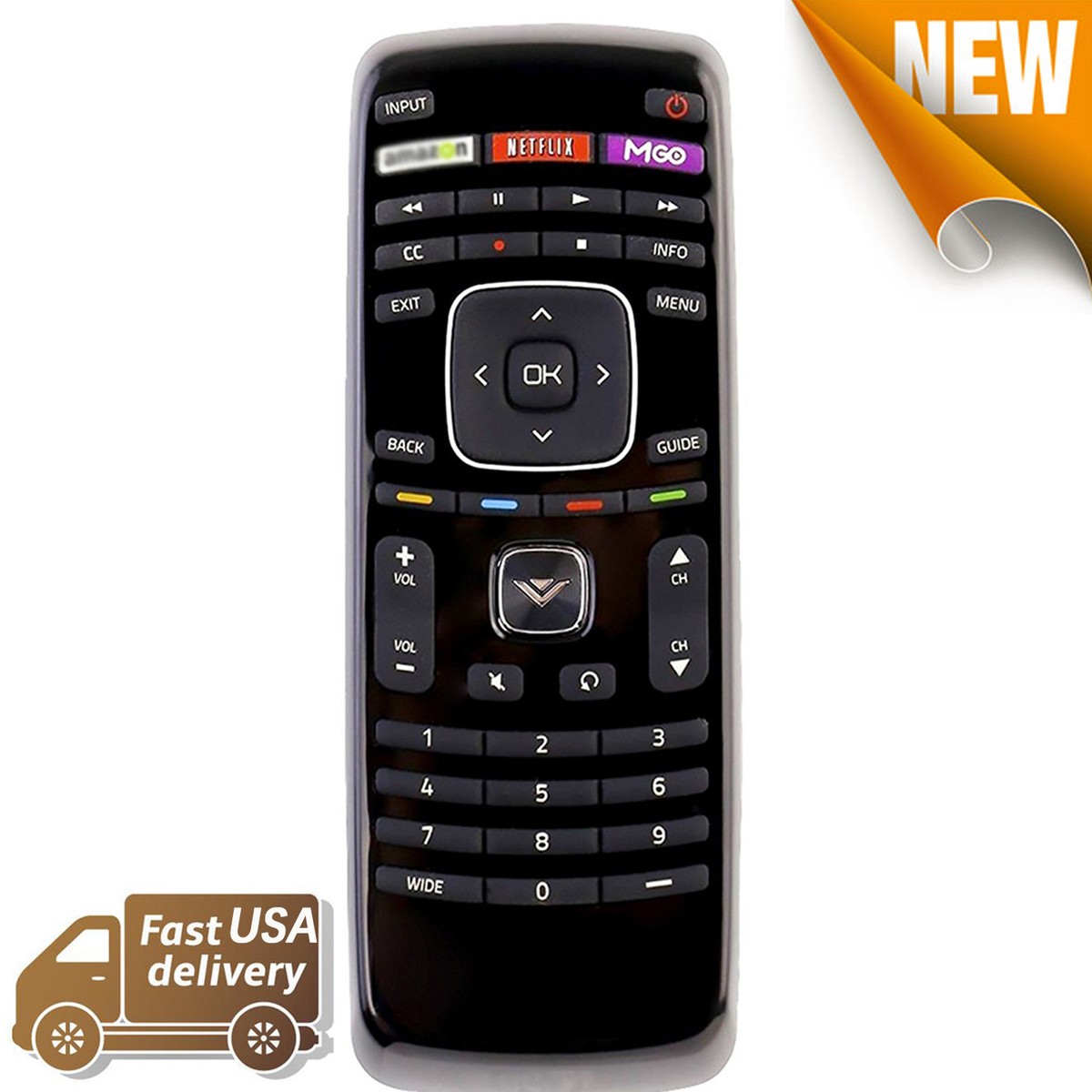 New XRT112 Remote Control Replacement For Vizio Smart TVs - Compatible With E-Series & M-Series Models