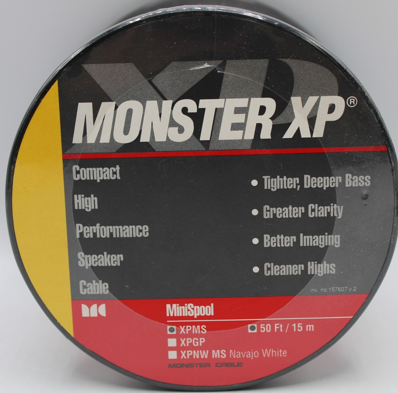 Monster XP MiniSpool Speaker Wire XPMS 50ft/15m High Performance NEW!