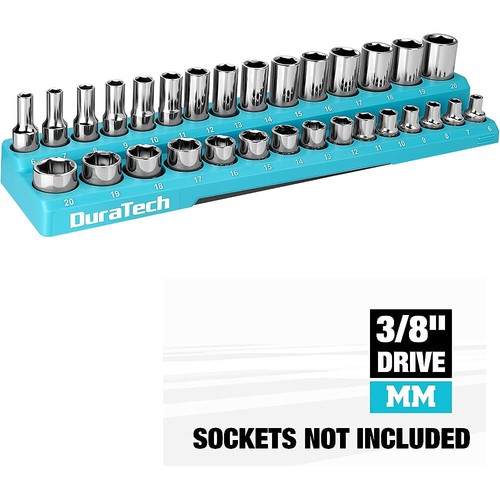 DURATECH 1/4"/3/8"/1/2" Magnetic Sockets Organizer Set Socket Holders SAE/Metric - Picture 20 of 32