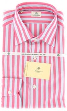 Luigi Borrelli Pink Striped Cotton Shirt - Extra Slim - TB 