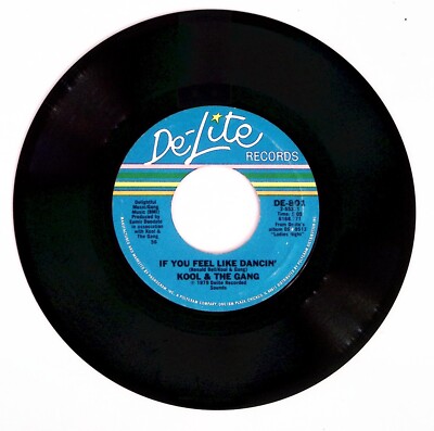 KOOL & THE GANG LADIES NIGHT/IF YOU FEEL LIKE DANCIN DE-LITE REC VINYL 45 78-56