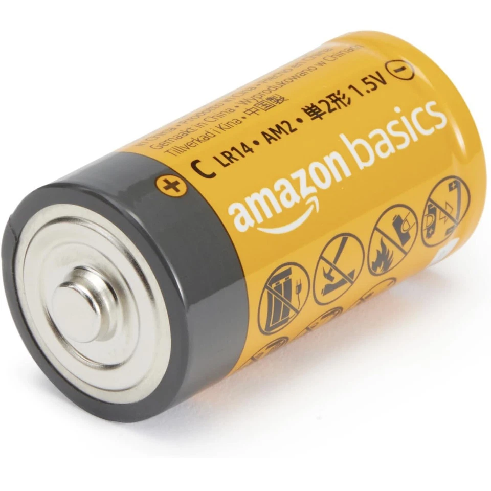 Amazon Basics 12-Pack C Cell Alkaline All-Purpose Batteries 1.5 Volt, Exp 7/2027 - Image 2 of 2