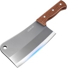 7 Inch Meat Cleaver Knife, Professional Butcher Knife, Heavy Duty Bone Chopper,