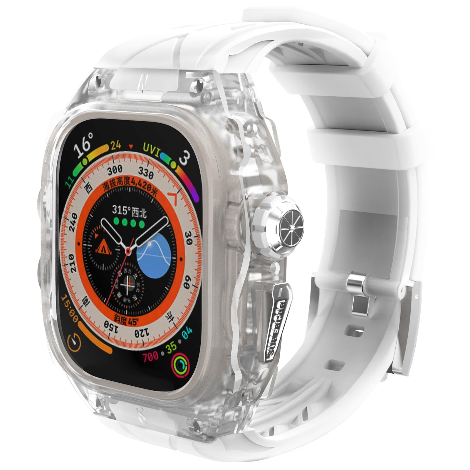 Luxury Translucent Smartwatch Case for Apple Watc… - image 1