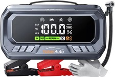 YaberAuto 12-in-1 Jump Starter with Air Compressor 8000A 160PSI 65W... 
