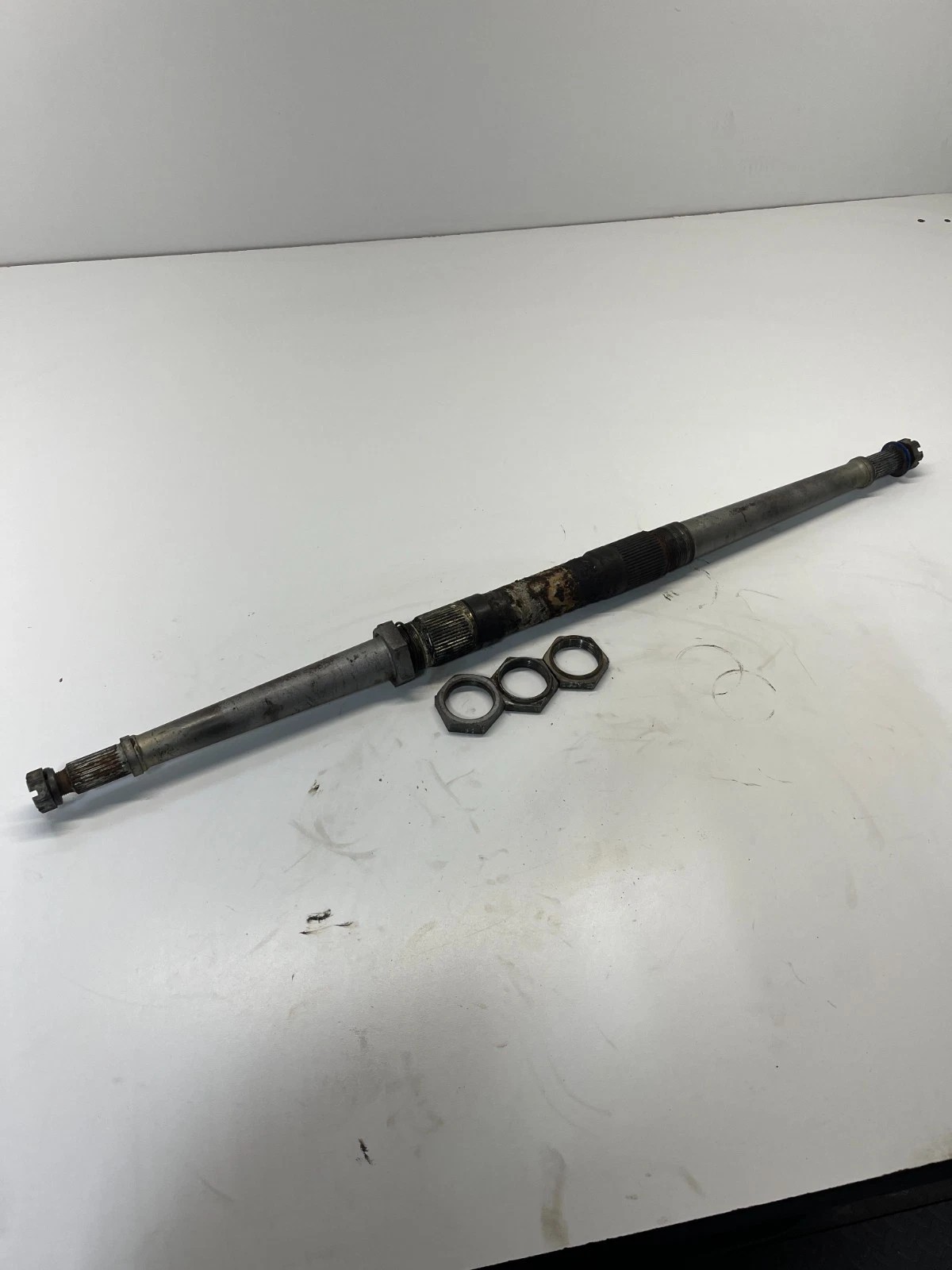 87 1987 SUZUKI LT500R lt 500 r Quadzilla OEM GOOD! Rear Back Axle Shaft Lock Nut