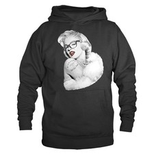 Nerd Monroe American Pop Culture Icon Model Symbols Pullover Hoodie