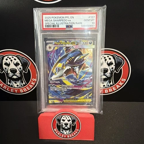 Mega Sharpedo 127/094 Phantasmal Flames SIR PSA 10