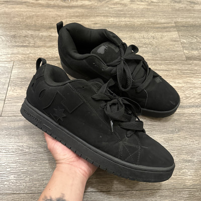 DC Court Graffik SE Skate Shoes Men’s Size 16 Black Y2K Chunky Low Top 