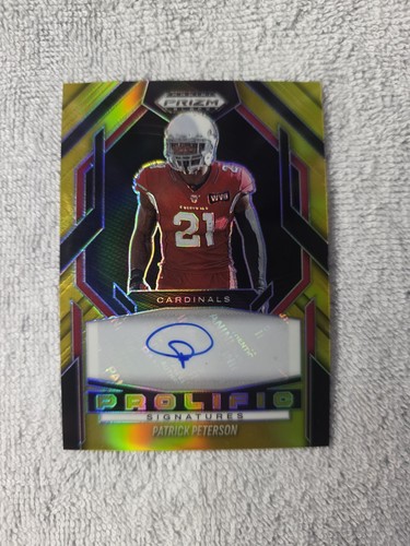 2025 Prizm Black Patrick Peterson Prolific Gold Auto 01/10 SSP
