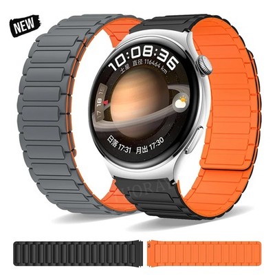 22mm Silikon Magnet Armband für Huawei/Samsung/Garmin/Amazfit Smartwatch Strap