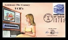 US COVER VCR ENTERTAINMENT 1970S CELEBRATE CENTURY FDC PUGH HAND PAINTED