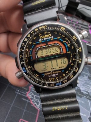 Vintage 90 s Casio Sky Walker SkyWalker Watch DW-401 Free Priority Shipping 