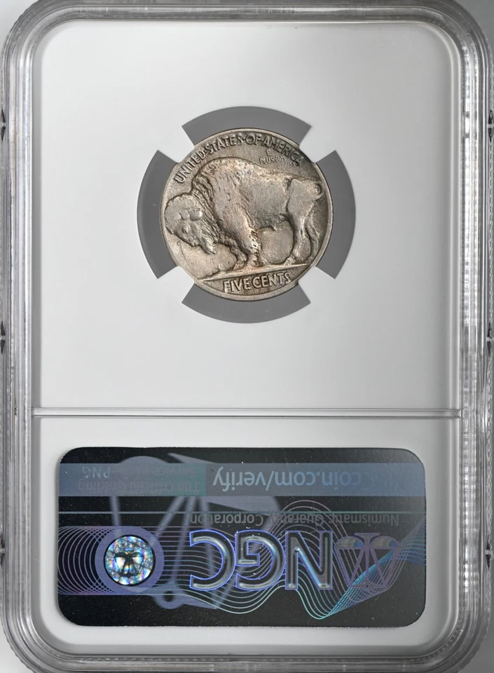 1915-P BUFFALO NICKEL 2 FEATHERS (FS-401) NGC VF DETAILS REV DAMAGE 8403089-011 - Image 3 of 4
