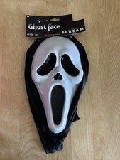 Scream Movie Ghostface Scary Halloween Mask Fun World Cosplay Ghost Face NEW