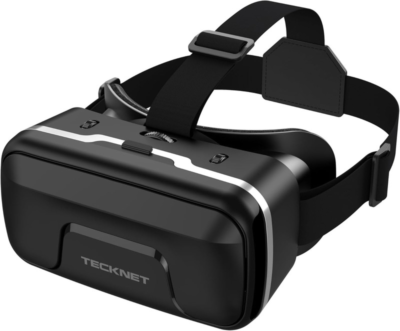 TECKNET VR Headset with Controller HD 110°FOV Anti-Blue Light 4.7-7.2"Compatible