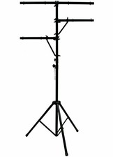 MR DJ Heavy Duty DJ Portable Light Stand w/ Two Fixture Arms  T-Bar