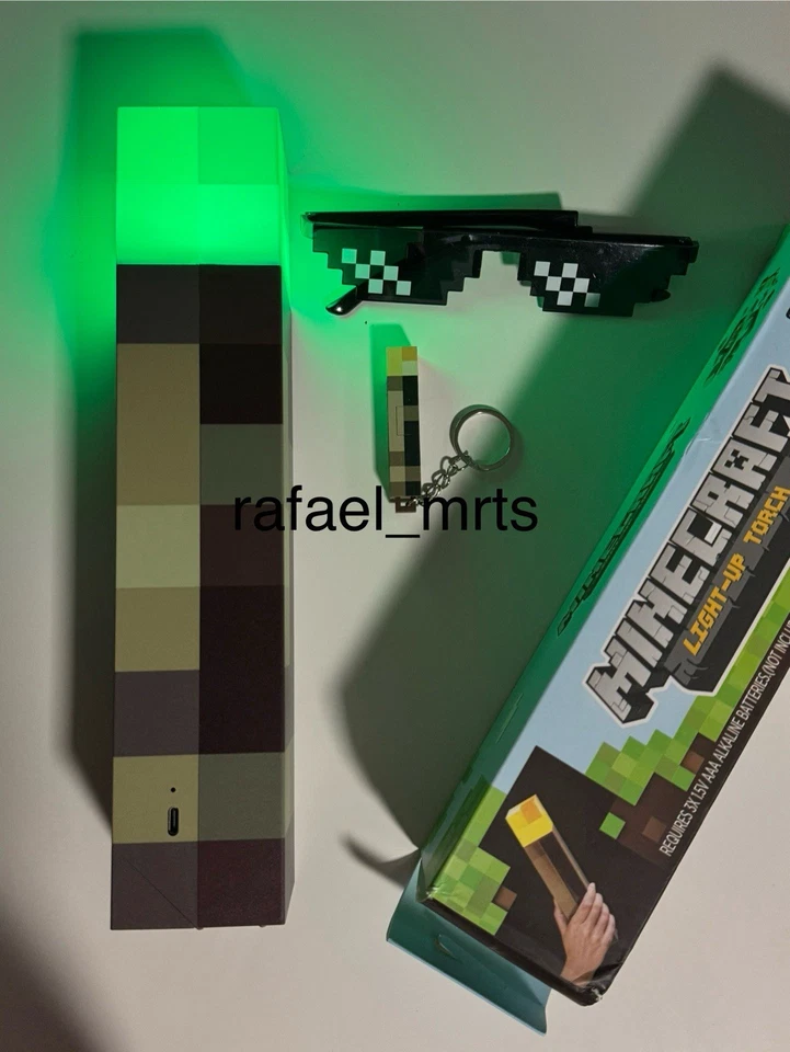 Lampe Torche Minecraft Neuf + Lunette Neuf - Imagen 4 de 4