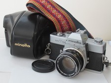 READ Minolta SRT 101 SLR Film Camera MC ROKKOR-PF 55mm f1.7 Hippie Strap  Case