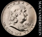 1951-D Franklin Half Dollar- FBL- Choice Gem Brilliant Unc+++ Luster #K583
